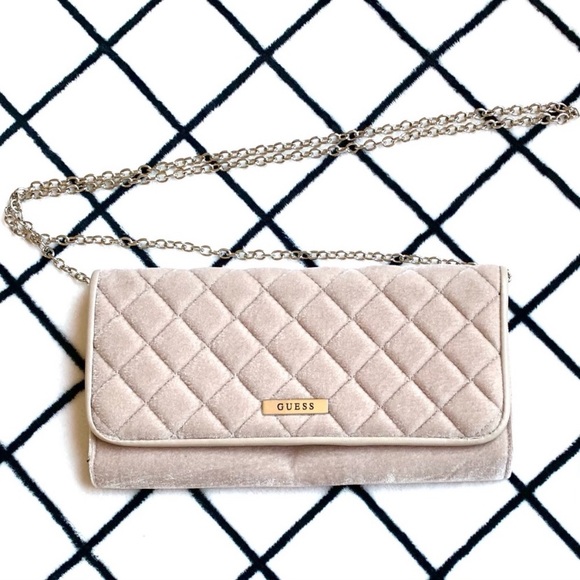 Guess Handbags - BOGO NWOT | Guess Quilted Velvet Crossbody Clutch